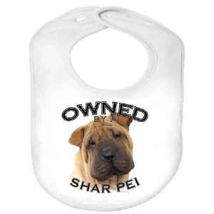  Shar Pei RED Owned Organic Cotton Infant Baby Bib