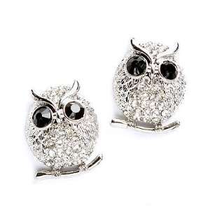   Owl Post Pierced Earrings Elegant Trendy Animal Bird Fashion Jewelry