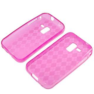Pink Gel Skin Cover Case +LCD For Samsung Galaxy Attain 4G R920  