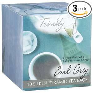   Tea, Earl Grey, 10 Count Silken Pyramid Tea Sachet Cubes (Pack of 3