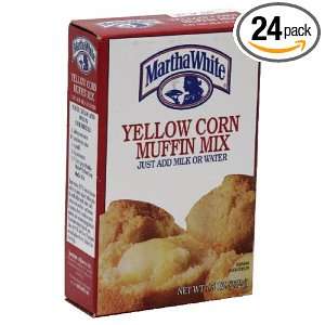 Martha White Corn Muffin Mix White and Yellow, 7.5 Ounce (Pack of 24 