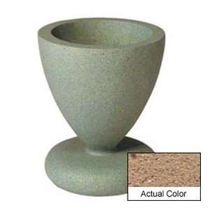   Round Planter   Weatherstone Sand 24x29 1/2 Patio, Lawn & Garden