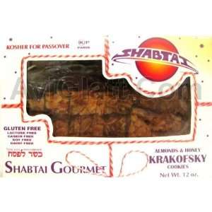 Shabtai Gourmet Gluten Free Almonds & Honey Krakofsky Cookies 12 oz 