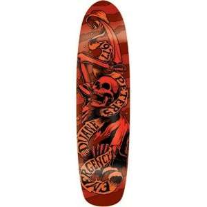  Black Label Duane Peters Drowning Ripper Red Skateboard 