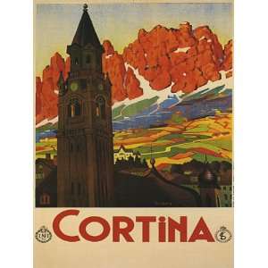 Cortina in the Southern (Dolomitic) Alps Alpine Valley Northern Italy 