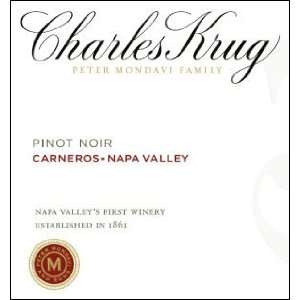  2010 Charles Krug Carneros Napa Pinot Noir 750ml Grocery 