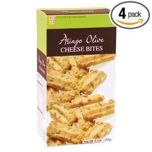 Too Good Gourmet Asiago Olive Cheddar Cheese Bites, 5.5 Ounce (Pack of 