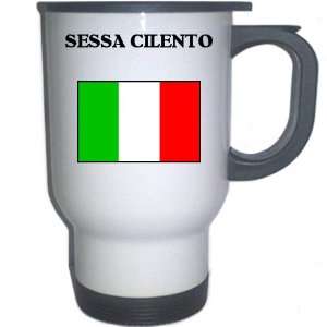  Italy (Italia)   SESSA CILENTO White Stainless Steel Mug 