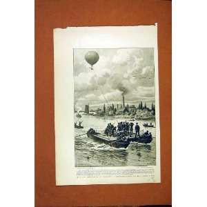  Military Balloon Germany Upper Spree Staniland 1898