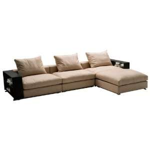  Tosh Furniture Molfetta Contemporary Fabric Sectional Sofa 
