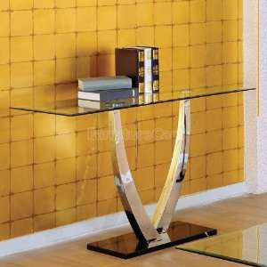  World Imports Modern Glass Sofa Table 50004 ST Furniture 