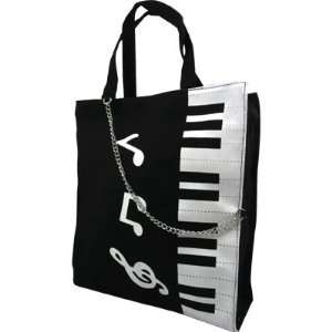  TOTE BAG KEYBOARD NOTE W/ CHAIN Musical Instruments