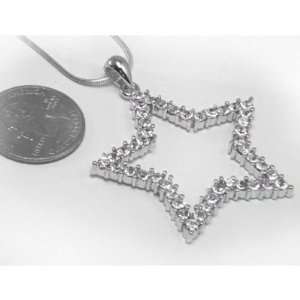  Crystal Star Necklace 18 Serpentine Chain Everything 