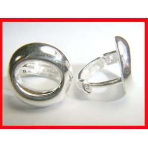   Hoop Earrings Solid Sterling Silver #1843 Arts, Crafts & Sewing