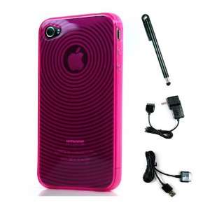  Pink Target Flex Series TPU Case for New Apple iPhone 4S and iPhone 