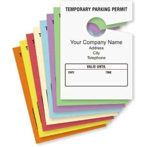   Address, Sequentially Numbered, Cardstock Paper Permits, 2.75 x 3.75