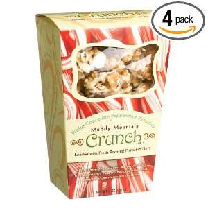 Crunch White Chocolate Peppermint Pistachio, Popcorn Loaded with Fresh 