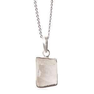  Selene White Crystal Necklace in Sterling Silver Jewelry