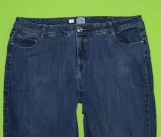 Just My Size 26W Capri Stretch Womens Blue Jeans Denim Pants IB59 