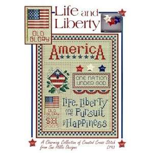   Liberty (with buttons)   Cross Stitch Pattern Arts, Crafts & Sewing
