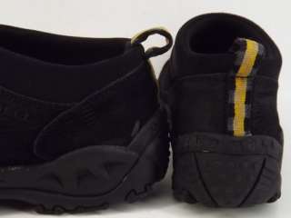   shoes black leather Merrell Jungle Moc 7 M comfort loafers  