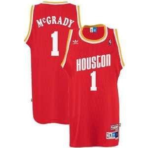  adidas Houston Rockets #1 Tracy McGrady Red Swingman 