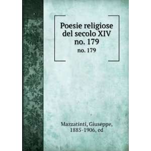  Poesie religiose del secolo XIV. no. 179 Giuseppe, 1885 