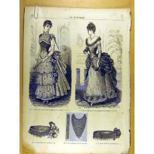  Ladies Fashion Dress Corsage Hat French Print Costume 