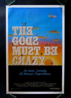 THE GODS MUST BE CRAZY * 1SH ORIG MOVIE POSTER 1984  