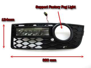 A4/S4 B6 8E RS 2001 2005 DRL Daytime Running LED Fog Light Smoke for 