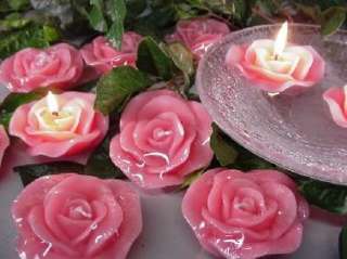 Unscented Floating ROSE Candles Wedding Decoration ~ CHOOSE YOUR 