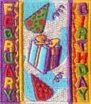 Scout FEBRUARY BIRTHDAY Patches Crests GIRL/BOY/GUIDES  