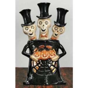  Mr. Bones Skeleton Trio Lantern Halloween Kitchen 