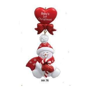  8203 Candy Cane Babys 1st Christmas Personalized 