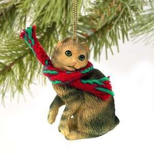 Scottish Fold Brown Tabby Miniature Ornament