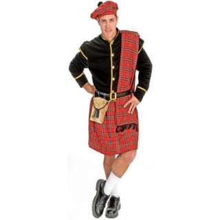   Adult Mens Traditional Scottish Halloween Costume Clothing