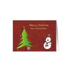  Christmas, New Grandfather, Cute Tree Card Health 