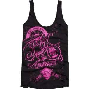  Fox Racing Womens Geared Up Scoop Back Tank Top   X Large 