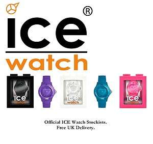 Genuine ICE LOVE Rubber Watch Swarovski Crystals 3D Heart 5 Colours 