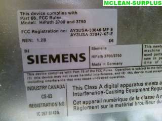 Siemens HiPath 3700/3750 KSU System Cabinet + PSU S30777 U757 X 5 