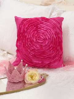 sassy chic hotpink single rose throw pillow case sham pl cl 1000 01