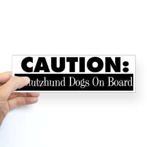  Schutzhund Dogs on Board Pets Bumper Sticker by  