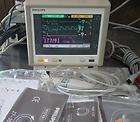 Philips Agilent M3 M3046A Color Transport Patient Monitor + M3000A EKG 