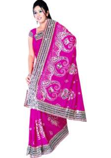 Chiffon Sequin Embroidery Sari Saree BellyDance Curtain  