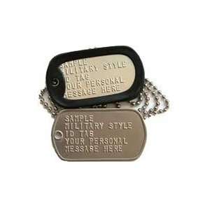  Two Sets of Customized Military Dog Tags