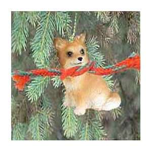  Longhaired Chihuahua Christmas Ornament