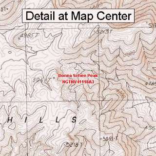 USGS Topographic Quadrangle Map   Donna Schee Peak, Nevada (Folded 