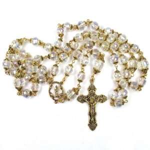  Clear crystal 10mm rosary Jewelry