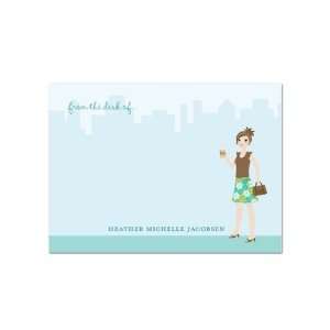   Portraits Note Cards   City Chic Blue By Scb Pp
