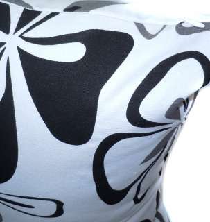   Gray White Flower Linen Cushion/Pillow/Throw Cover*Custom Size*  